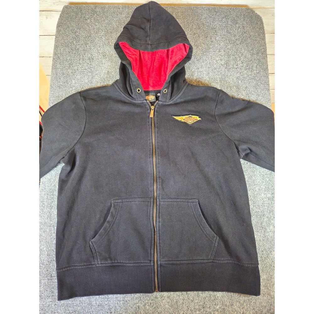 Harley-Davidson Womens 1W 120th Anniversary Zip Hoodie Black 96665-23VW